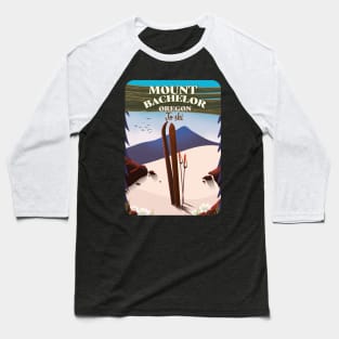 Mount Bachelor Oregon Ski Baseball T-Shirt